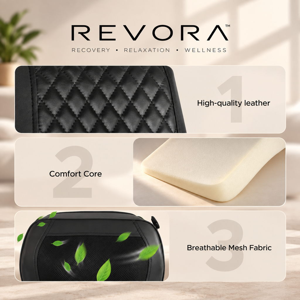 REVORA 3D Kneading Massage Cushion